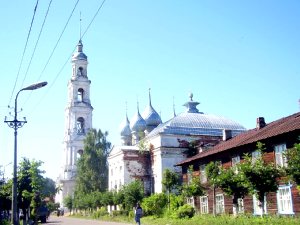Увеличить - Ансамбль Входоиерусалимского и Успенского соборов и колокольни в городе Юрьевец